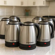Kit Chaleiras Elétricas 2, 4 ou 7 un. 127V ou 220V Potência 1000W Ferver Água para Café Chá Bebidas