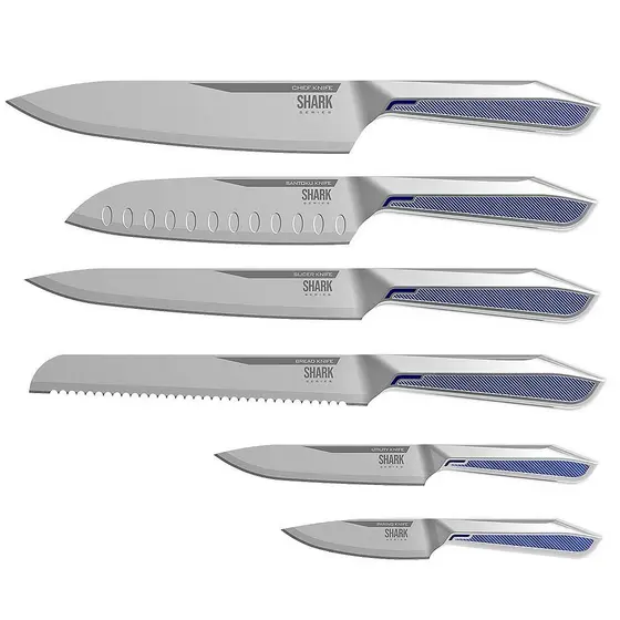 Conjunto de Facas Professional Cut Inox Ichef Shark Series
