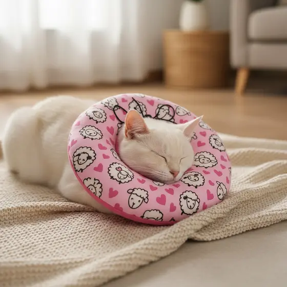 Colar Elizabetano Macio Ajustável Pós-Cirúrgico para Cães e Gatos | Confortável P M G