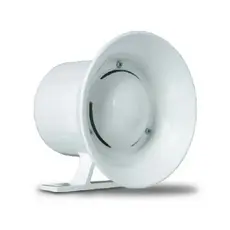 Sirene Para Alarme Piezo 12 Volts Cor Branca