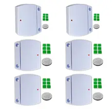 6 unid Sensor Magnético Sem Fio 433 Mhz p/ Alarmes