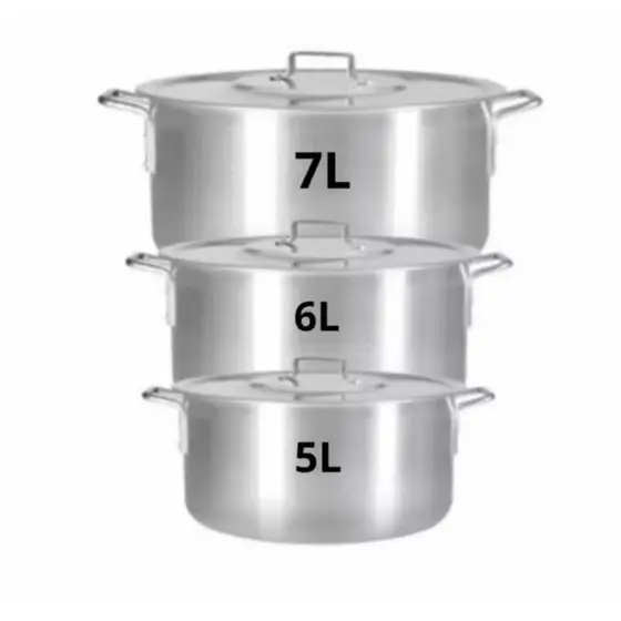 Ultra Kit Panelas de Alumínio para Feijoada Jogo de Panela 3 peças - Kit Feijoada no Fogão