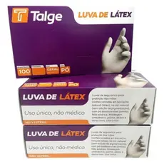 3CXS LUVAS PROCED LÁTEX TALGE 100UN