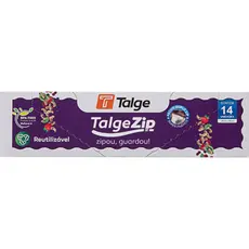 Saco Hermético Zip Fecho Duplo Talge 18x20cm com 14 Unidades - Vedação Segura para Descarte Odontolo