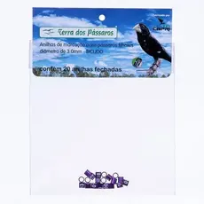 Anilhas Fechadas para Marcação - 3.0 mm - Bicudo - 20 un. - Violeta