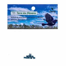 Anilhas Fechadas para Marcação - 2.0 mm - Tiziu - 10 un. - Verde Escuro