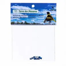 Anilhas Fechadas para Marcação - 2.4 mm - Pintassilgo - 10 un. - Azul Escuro