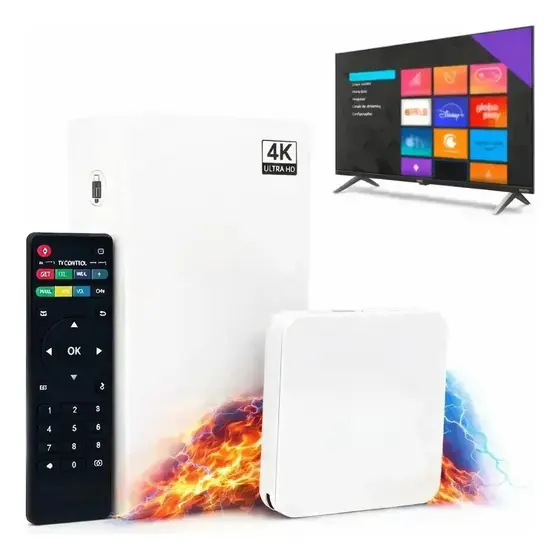 Controle de receptor TVB + Receptor de brinde bx 4k tds VêDEZ vit lici0