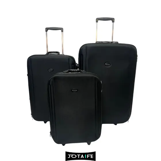Mala de Viagem de rodinhas com CADEADO - Preta