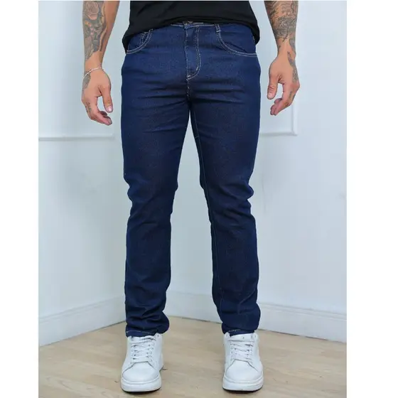 Calça Jeans Azul Escura Linha Premium tendência nova