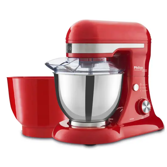 Batedeira  Planetária Philco PBP600V Turbo Inox Double Bowl 600W