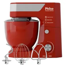 Batedeira Planetária Philco 900W 5L Turbo Vermelha PBP90B