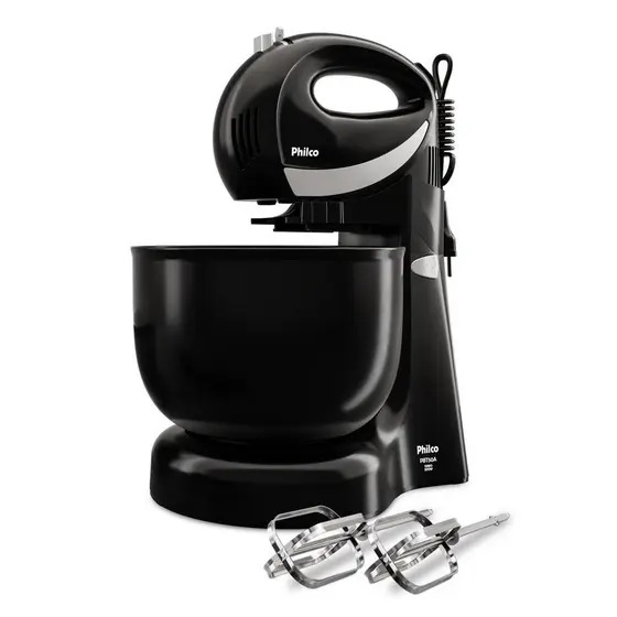 Batedeira Philco Portátil 4L 500W 4 Velocidades PBT50A