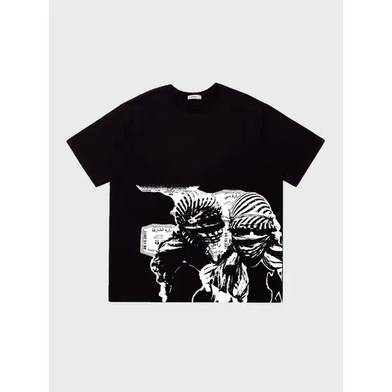 Camiseta Árabe Moda Síria 100% Algodão Streetwear