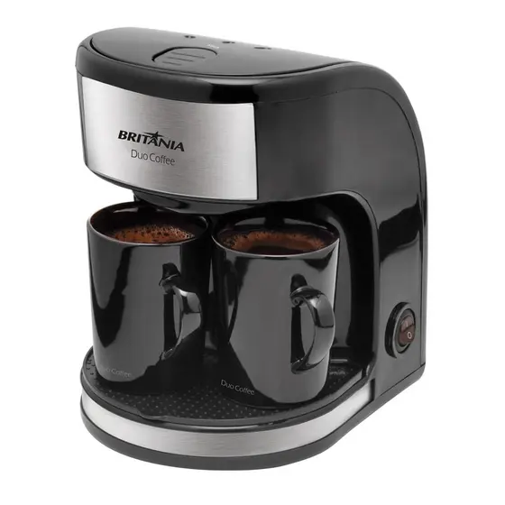 Cafeteira Elétrica Britânia 250ml 450W Preto Duo Coffee