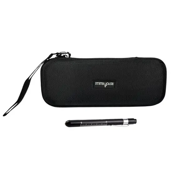 KIT Case/Estojo para Estetoscopio + Lanterna Clinica com Pilhas - Diversos Modelos Envio Rapido