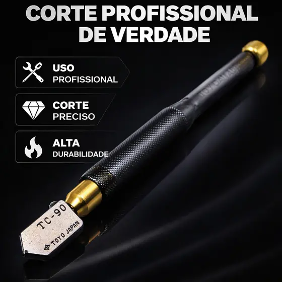 Cortador De Vidro Ou Espelho Toyo Tc 090 2 12mm
