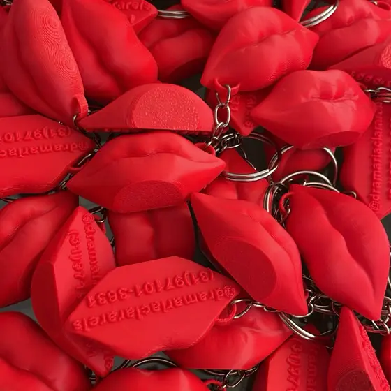 Kit 20 Chaveiros Abridor de Latas Formato Boca Personalizável Multifuncional
