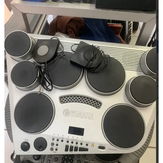 Bateria Eletrônica Yamaha Dd-65 Completa Menor Preço Prateado