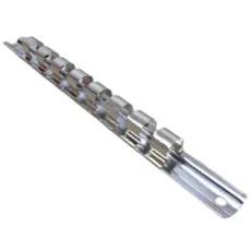 Suporte Trilho Para Organizar Guardar Soquete de 1/2'' Com 8 Posições King Tony - 8740908 Oficina