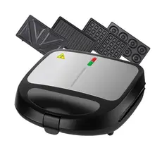 Sanduicheira Elétrica 4 em 1 Grill Misteira Waffle Donuts Antiaderente 110v e 220v