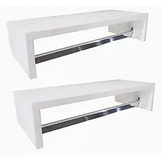 Cabideiro de Parede Arara de Roupas Closet 100%MDF KIT C/  2 peças