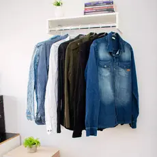 Cabideiro de Parede  100%MDF  ( loja Arara Porta Roupas Aéreo Quarto Closet)