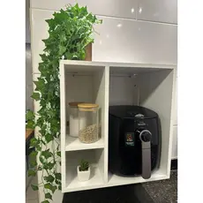 Armário Nicho suspenso _ Air fryer ( organização cozinha - bebedouro - cantinho do café ) 100% MDF