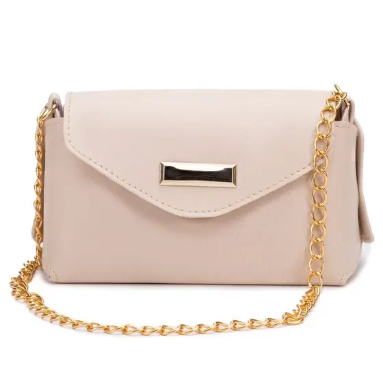 Bolsa Feminina Mini Bag Clutch Estilo Blogueira Alça Ombro Com 4 cores'Bolsa CrossBody Feminina Alça Corrente com Enfei
