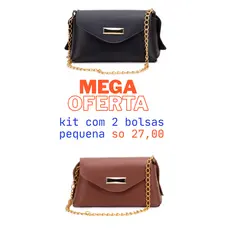 Kit#2# Bolsa Feminina Pequena>Kit 2 Mini Bolsa Feminina Transversal Blogueirinha <,Bolsa feminina transversal tiracolo