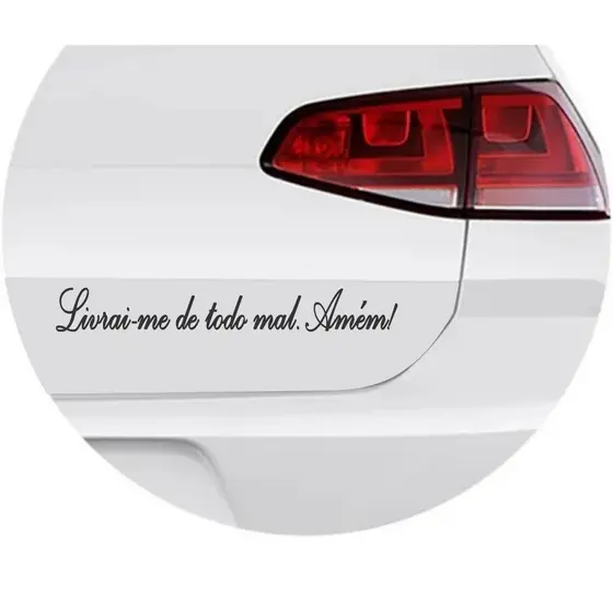 Adesivos Livrai-me de todo mal. Amém!