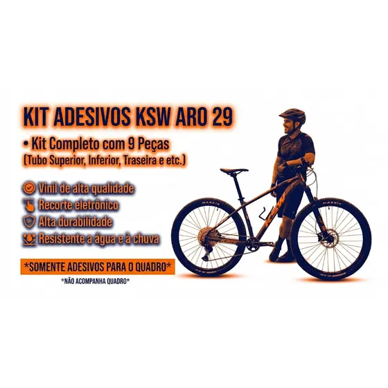 Adesivos Bike Ksw Xlt 29 Kit Completo Quadro