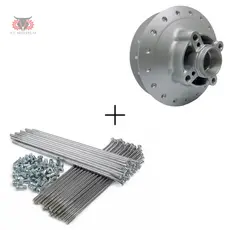 Kit  Cubo De Roda Fan 125 De 2009 Até 2013   + Jogo Raio 4mm Cromado
