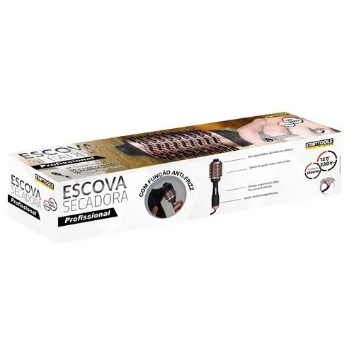 Escova Secadora Cabelos Profissional Bivolt 1300w Modeladora Alisadora Volume Secagem Rápida