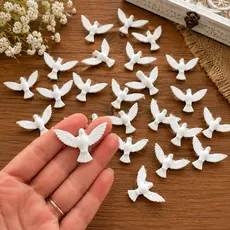 Kit Mini Aplique Divino Espírito Santo 10 a 100 Unidades Perfeito para Lembranças e Decorações Religiosas