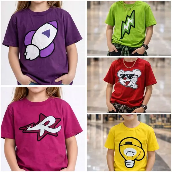 Camiseta Infantil Emilly Vick Katlen Robson Void Algodão Estilosas E Confortáveis Tematica Youtube