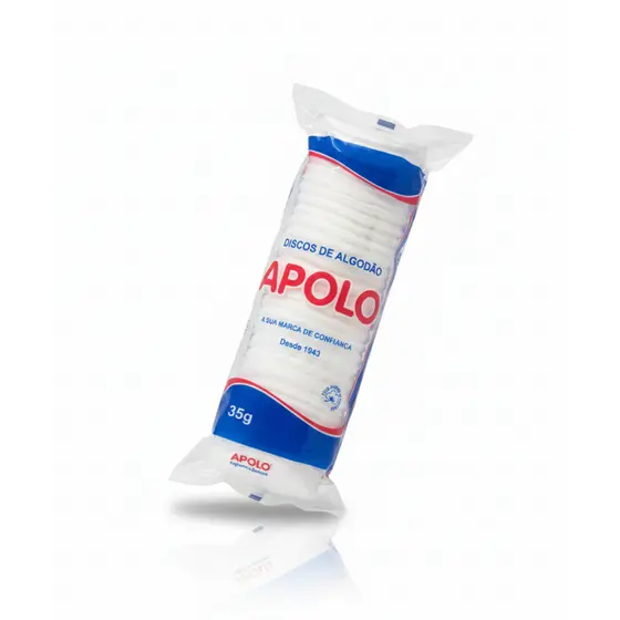 DISCO DE ALGODÃO APOLO 100% PURO, MACIO E NÃO SOLTA FIAPO