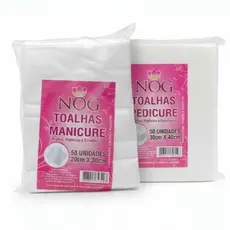 Kit de toalhas Descartáveis Higiênicas Manicure e Pedicure - NOG Combo 100un (1 Pct 50uni Manicure/1 Pct Pedicure 50uni)