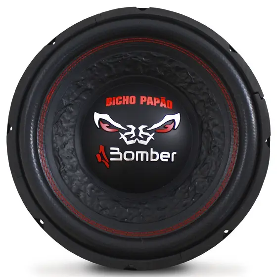 Subwoofer 12 Polegadas Bomber 600w Rms Bicho Papão 4 Ohms 4+4 Ohms Bobina Simples Dupla 1200w Pico Peça