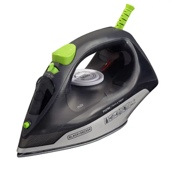 Ferro Passar Roupas A Vapor Black+Decker FX2750 1200w 127v 51 Furos Base Cerâmica Antigotejamento Vapor Vertical