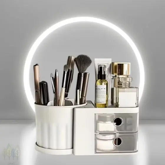 Organizador Mesa Porta Treco Caneta Gaveta/Maquiagem Escritório Multiuso