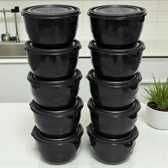 Bowl Hermético 1 Litro com Tampa – Ideal para Alimentos, Cozinha e Organização