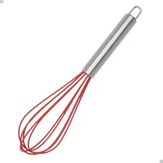 BATEDOR OVO SILICONE CABO INOX FUÊ ERGONÔMICO CORES SORTIDAS BATER OVOS MASSA MOLHOS FACIL DE LIMPAR