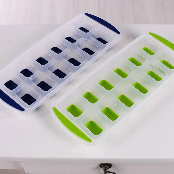 FORMA DE GELO COM FUNDO TIRA FACIL 34cm x 14cm x 3,2cm SORTIDO