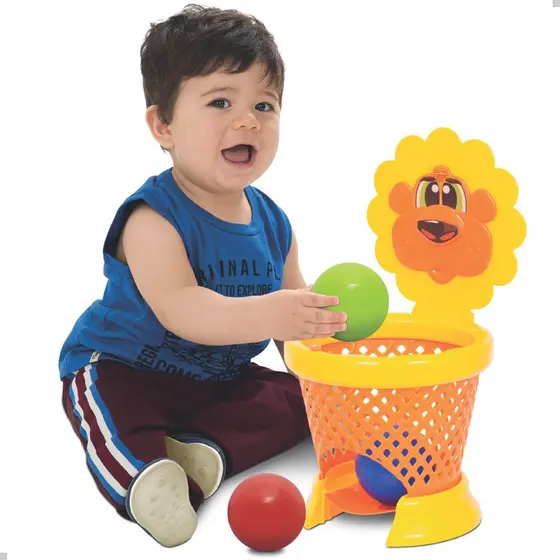 Cesta De Basquete Infantil Brinquedo Basket Educativo Bebê Basketball Educativo Colorido Atrativo