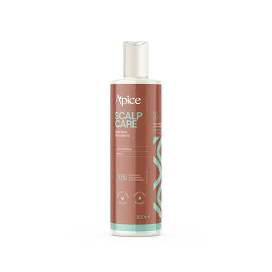 Shampoo Estimulante Scalp Care 300ml Lançamento Apse Limpeza Profunda Refrescante Babacú Menta Detox