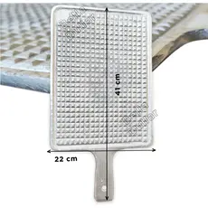 Tábua/Chapa de  Aluminio Fundido Batido– 41x22 cm – Espessura 4mm