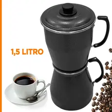 Cafeteira Italiana de Alumínio Craqueada 1,5 litro  Alta Qualidade