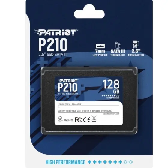 Hd Ssd 128GB Patriot P210 2.5'' Sata III 6Gb/s