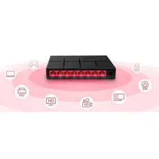 Hub Switch de Mesa Mercusys 8 Portas 10/100/1000 Mbps MS108G